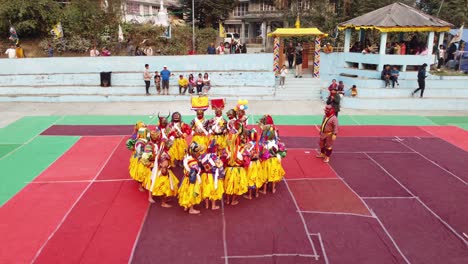 Dies-Ist-Ein-Traditionelles-Buddhistisches-Fest,-Das-Jedes-Jahr-Im-Pedong-Kloster-Stattfindet