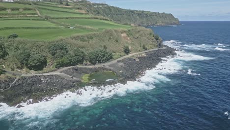 Rugged-coastline-and-jagged-rocks-of-Santo-Antonio-of-Sao-Miguel-of-Azores-islands