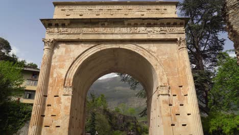 The-Arch-of-Augustus-in-the-province-of-Turin-was-originally-built-at-the-end-of-the-1st-century-BC-to-record-the-renewed-alliance-between-Emperor-Augustus-and-Marcus-Julius-Cottius