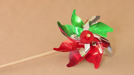 Colorful-paper-windmill-decoration,-hand-made-paper-arts