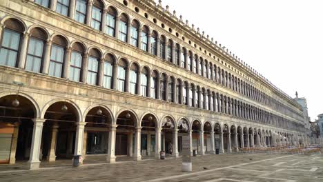 Sun-Shines-on-the-Windows-of-Architecture-in-Piazza-San-Marco-of-Venice