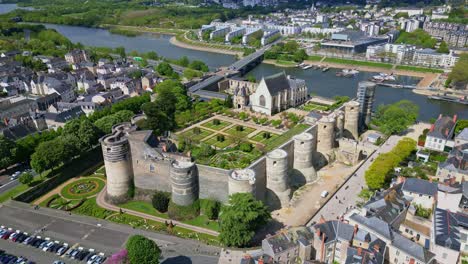 Castillo-De-Angers-En-El-Valle-Del-Loira,-Francia