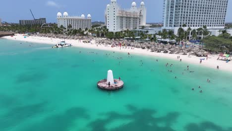 Palm-Beach-Lighthouse-At-Palm-Beach-In-Oranjestad-Aruba