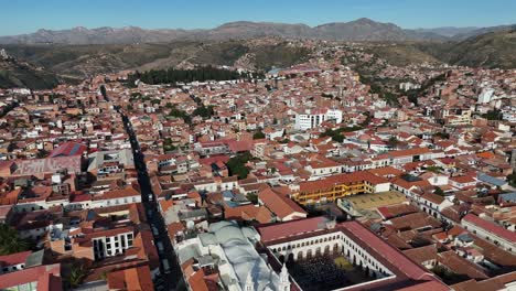 Sucre-Ciudad-Capital-De-Bolivia-Drone-Boliviano-Vista-Aérea-América-Del-Sur-Casa-De-La-Libertad-Chuquisaca