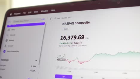 Live-stock-price-movement-on-computer-screen