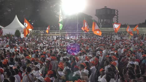 Indian-Prime-Minister-Narendra-Modi-supporters-with-BJP-political-flags-and-symbols-during-Lok-Sabha-election-campaign