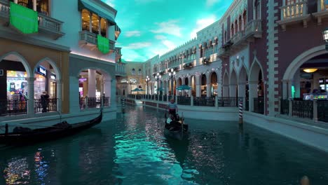 POV-Walking-Towards-Marble-Railing-At-The-Grand-Canal-Shoppes-Inside-The-Venetian-Resort
