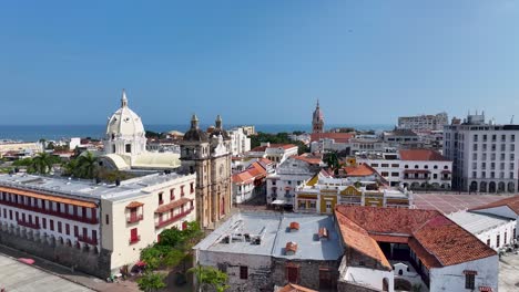 Historische-Stadt-Cartagena-De-Indias-In-Bolivar,-Kolumbien