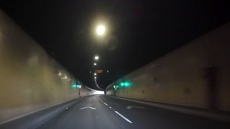 A-4K-moving-car-shot-emerging-from-Dublin-Port-tunnel-Ireland