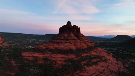Bell-Rock-Sandstone-Mountains-Near-Sedona,-Arizona,-United-States