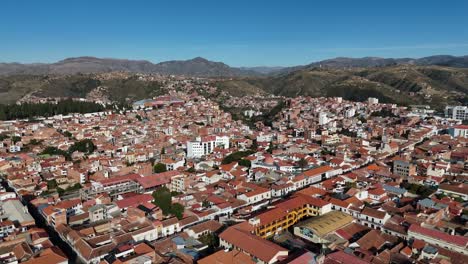 Sucre-Ciudad-Capital-De-Bolivia-Drone-Boliviano-Vista-Aérea-América-Del-Sur-Casa-De-La-Libertad-Chuquisaca