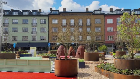 Scenic-View-Of-David's-Hall-Square-In-Malmo,-Sweden