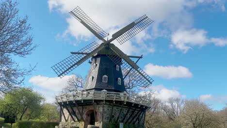 Castle-Mill:-Mölleplatsen-Scenic-Landmark-in-Malmo,-Sweden---Tourist-Attraction-with-Historical-Charm