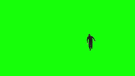 3D-ninja-shinobi-character-running-on-green-screen-and-passing-away