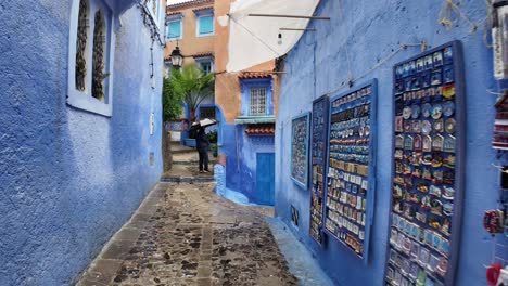 Medina-De-Chefchaouen-Calles-De-La-Ciudad-Azul-En-Marruecos