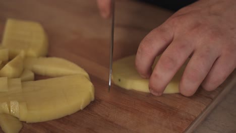 woman-chopping-vegetables,-preparing-food-ingredients,-cooking