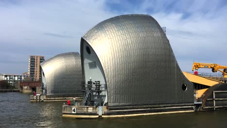 London-Thames-Barrier-in-Woolwich,-near-Greenwich