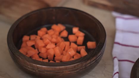 woman-chopping-vegetables,-preparing-food-ingredients,-cooking