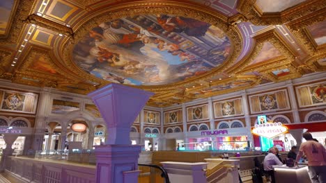 View-Of-Ceiling-Painting-In-The-Grand-Canal-Shoppes-inside-the-Venetian-and-Palazzo-Resorts