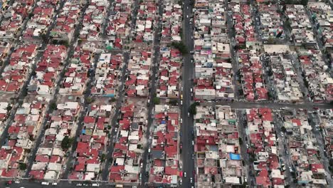 Drone-Captó-Vistas-Aéreas-De-Casas-Y-Avenidas-En-El-Municipio-De-Ecatepec-Al-Norte-De-La-Cdmx