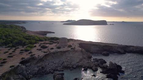 mediterranean-coastal-sunset-ancient-historic-tower