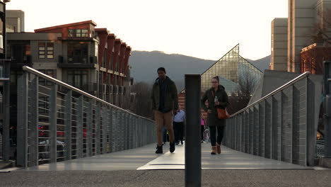 Chattanooga-Tennessee-Innenstadt-Brücke-Zeitraffer