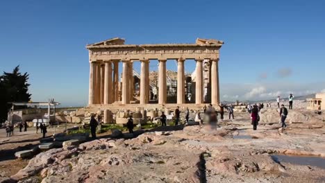 Parthenon-building-in-Acropolis-of-Athens