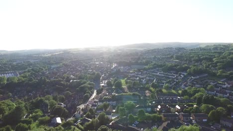 Un-Día-Soleado-En-Shawclough,-Rochdale,-Lancashire,-Gran-Manchester