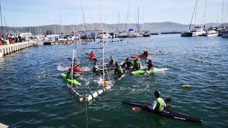 Canoe-or-Kayak-Polo-match-played-in-Knysna