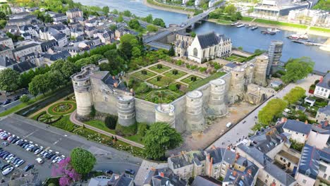 Castillo-De-Angers-En-El-Valle-Del-Loira,-Francia