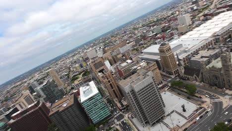 Philadelphia-skyscraper-and-downtown-skyline-FPV-drone-shot