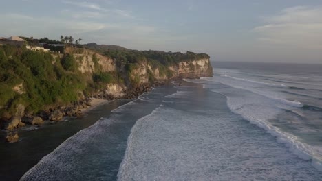 AERIAL:-Uluwatu-cliffs-in-Bali