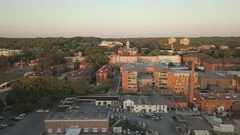 Clemson-Universität-Campus-Luftaufnahme-Innenstadt