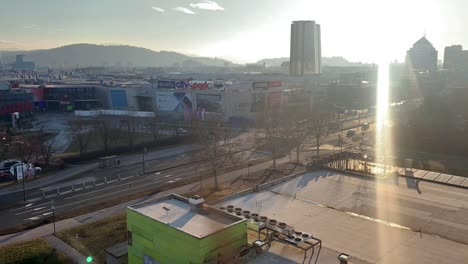 Timelaps-of-a-traffic-in-shopping-center