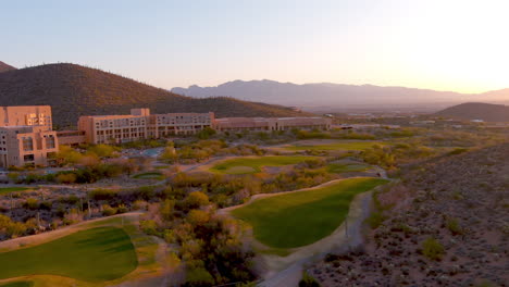Rotating-drone-shot-of-JW-Marriott-in-Starr-Pass-in-Arizona