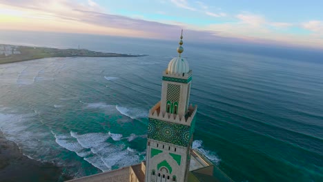 Vista-Aérea-De-La-Mezquita-De-Hassan-Ii-Casablanca