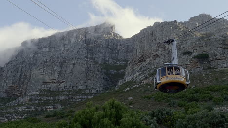 Teleférico-Que-Asciende-A-La-Cima-De-La-Montaña-De-La-Mesa