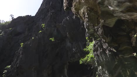 Stalactite-rock-formations-found-in-El-Nido,-Palawan-Philippines