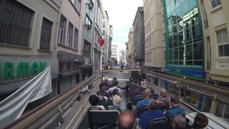 Open-bus-tour-at-the-upper-deck-in-traffic-of-Istanbul