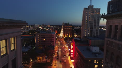 Aerial-view-of-the-Fabulous-Fox-Theater-and-surrounding-buildings-in-St