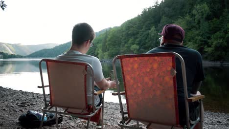 Relaxing-at-the-local-sea-in-Germany