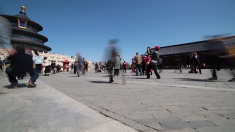 Timelapse-En-El-Templo-Del-Cielo-En-Beijing