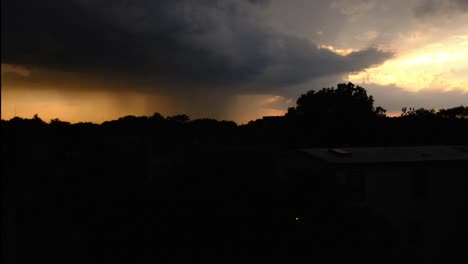 Time-lapse-of-thunderstorm-blowing-in-over-Chicago-neighborhood