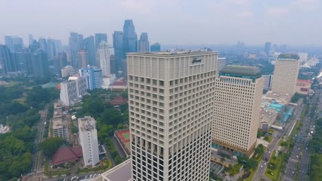 Tolles-Gebäude-In-Der-Stadt-Jakarta,-Indonesien