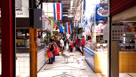 SAN-JOSE,-COSTA-RICA---MAY-12,-2021:-time-lapse-shot-of-the-central-market