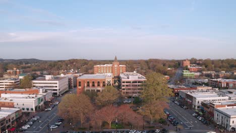 Unique-1080p-aerial-footage-of-marietta-square-located-in-North-Georgia-near-Atlanta
