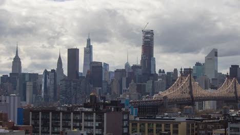 Puente-De-Queensboro-Lapso-De-Tiempo-Ciudad-De-Nueva-York