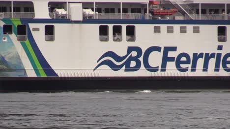 Single-orca-swims-calmly-next-to-massive-BC-ferry
