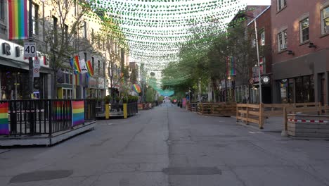 Una-Calle-Tranquila-Antes-De-Que-Comience-El-Día-En-Una-Ciudad