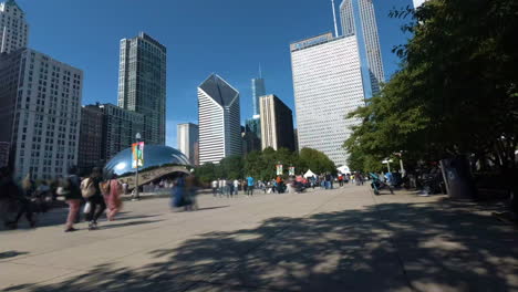 Time-lapse-of-Chicago-Cloud-Gate
